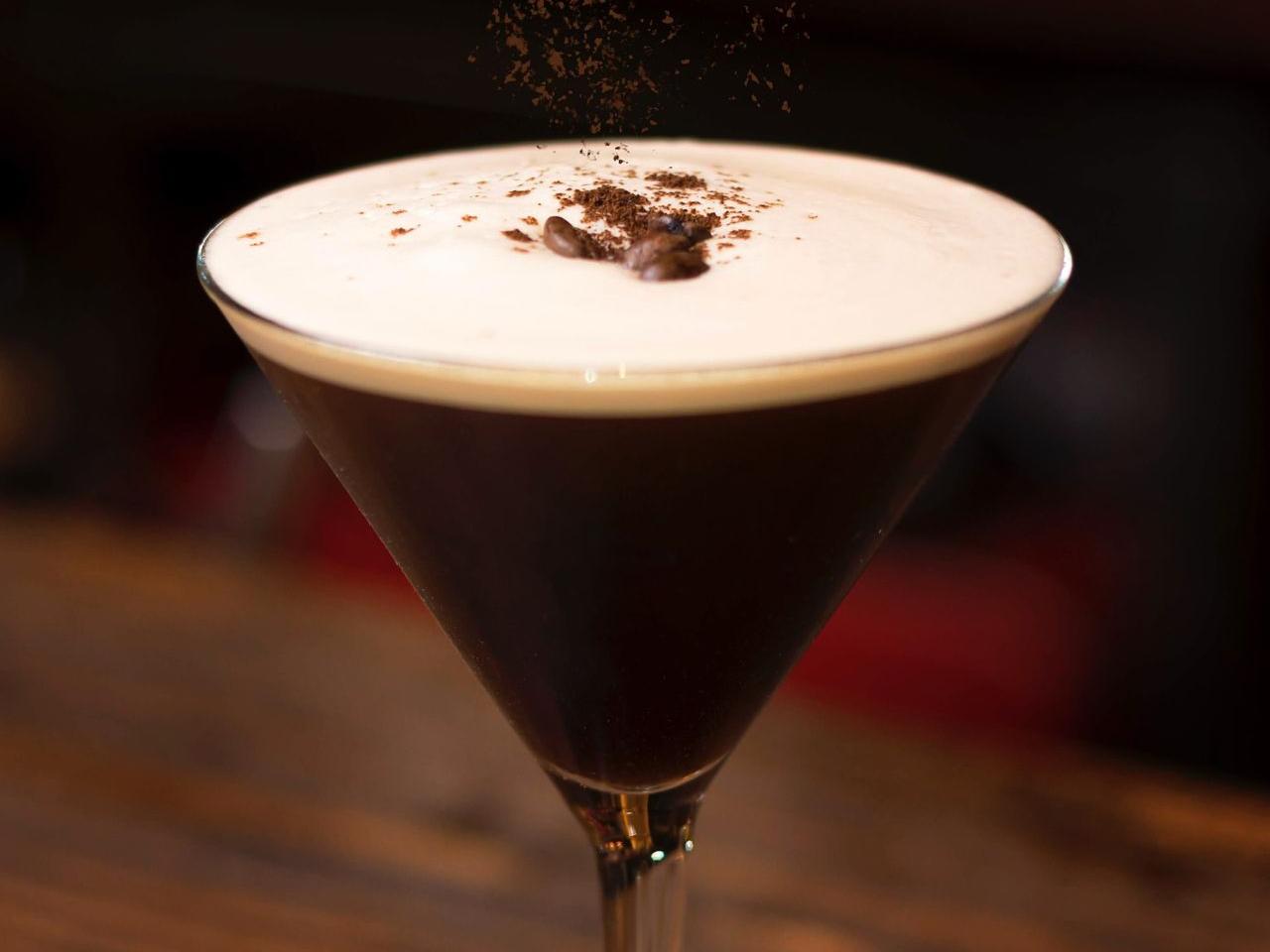 clear wine glass with black liquid