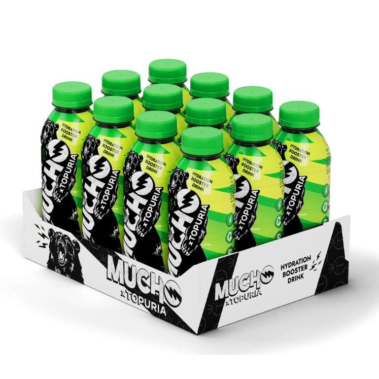 Bebida isotónica MUCHO APPLE CLUTCH PET 12X50cl