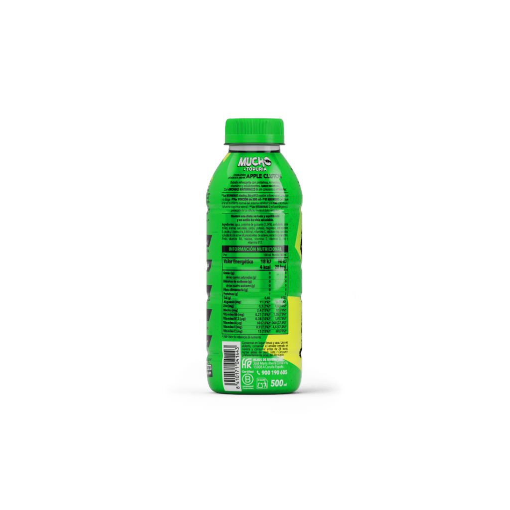 Bebida isotónica MUCHO APPLE CLUTCH PET 12X50cl