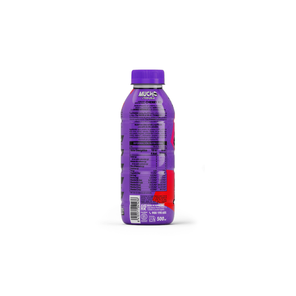 Bebida isotónica MUCHO CHERRY KO PET 12X50cl