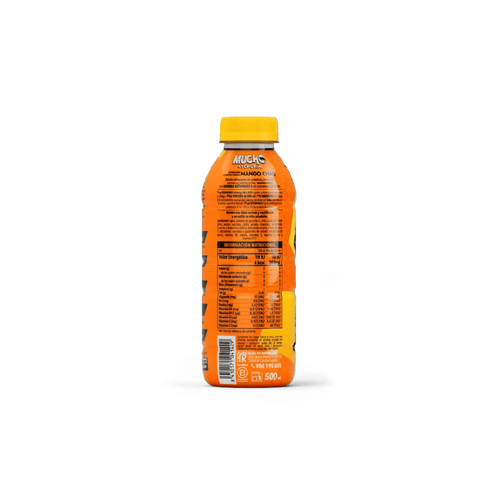 Bebida isotónica MUCHO MANGO CHAO PET 12X50cl