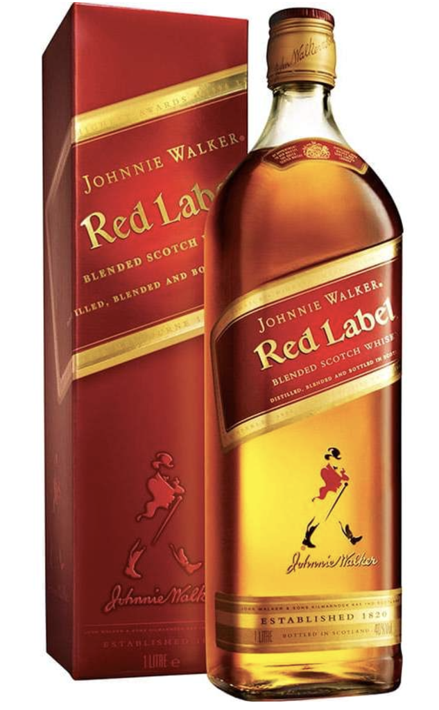 Whisky Johnnie Walker ETIQUETA ROJA 1L