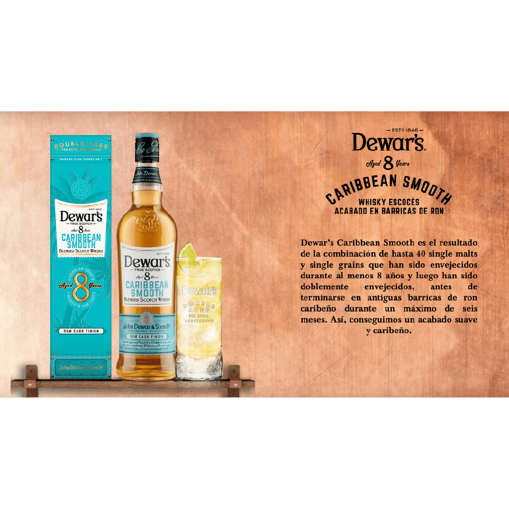 Whisky DEWARS CARIBBEAN SMOOTH 8A 70Cl