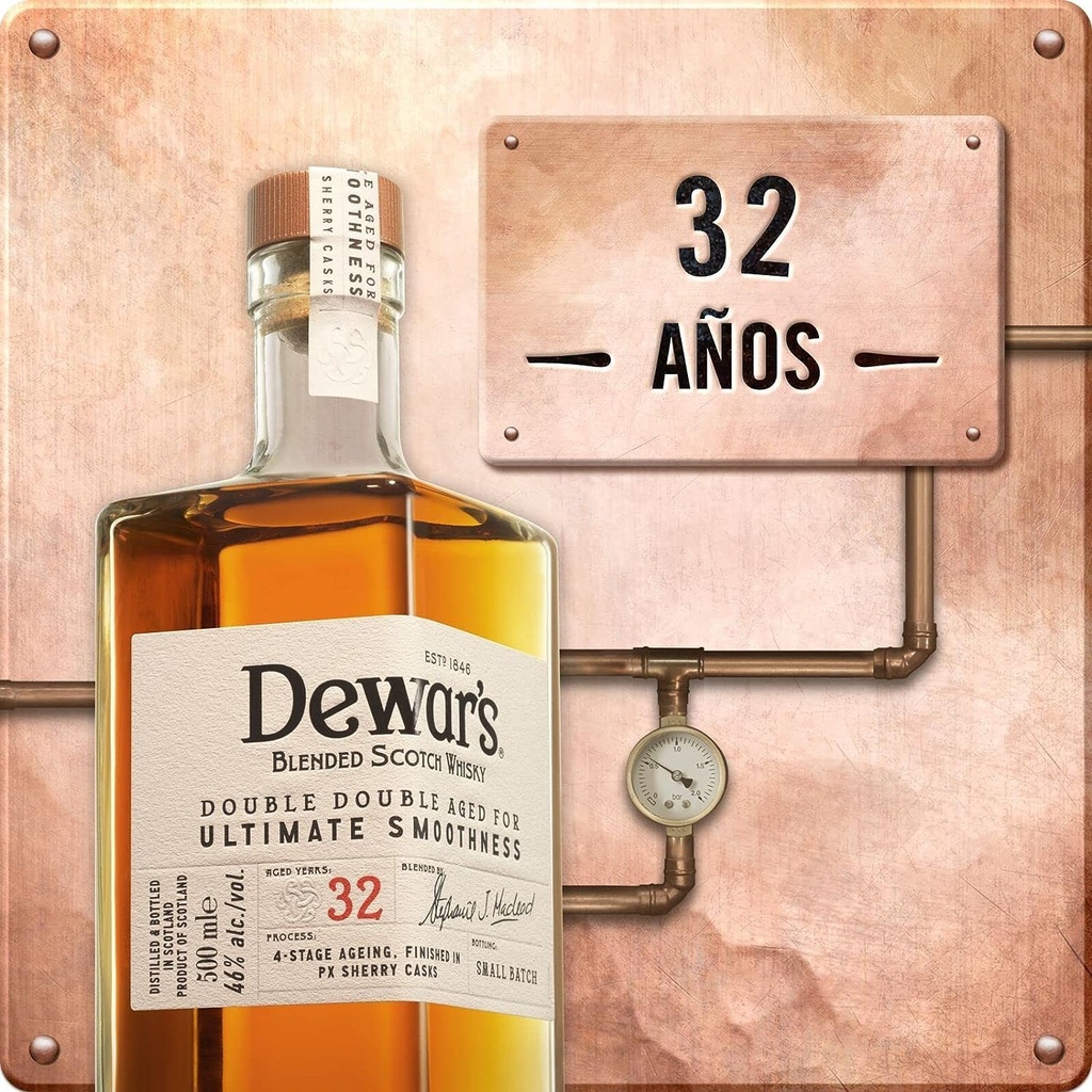 Whisky DEWARS QUADRUPLE **32 Años 50CL 46º
