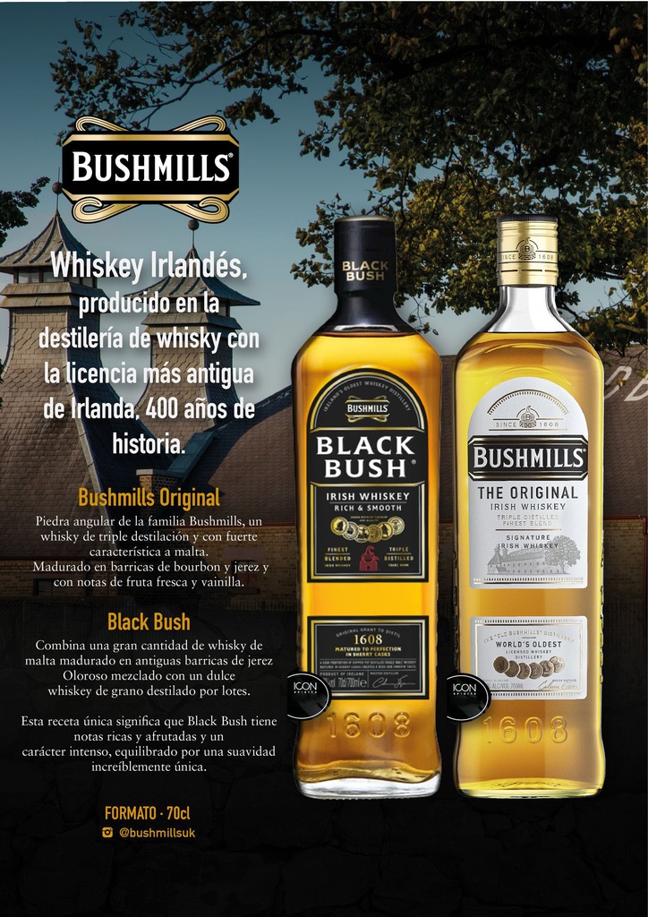 Whisky BUSHMILLS ORIGINAL 70cl