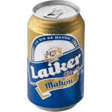 Cerveza MAHOU LAIKER *SIN ALCOHOL* 33clx24 LATA