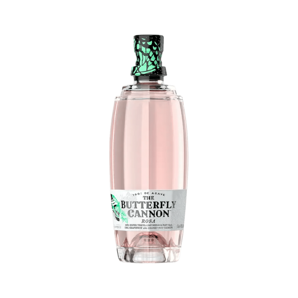Tequila THE BUTTERFLY CANNON Rosa 40º 50cl