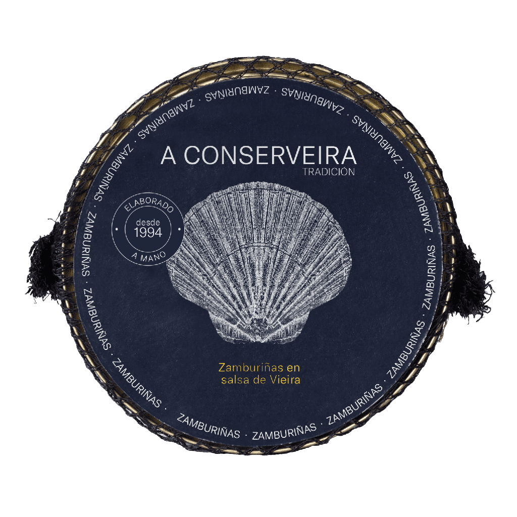 Zamburiñas salsa vieira RO-120 A CONSERVEIRA Tradición