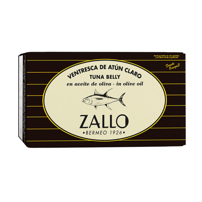 Ventresca Atún Claro Aceite Oliva OL-120 CONSERVAS ZALLO