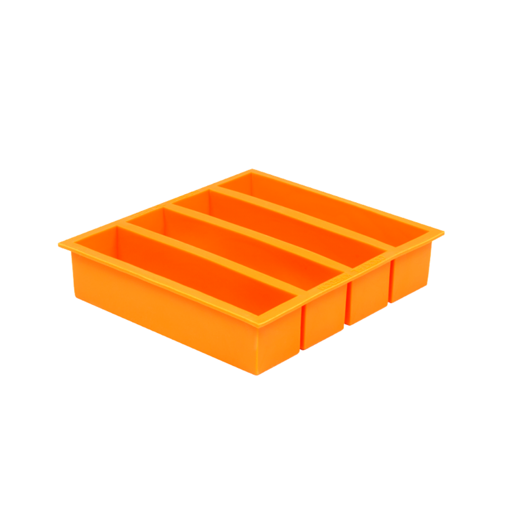 Molde hielo silicona 4 barras 3x13cm KT