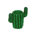 Soporte Vaso Tiki Cactus H21x8cm KT