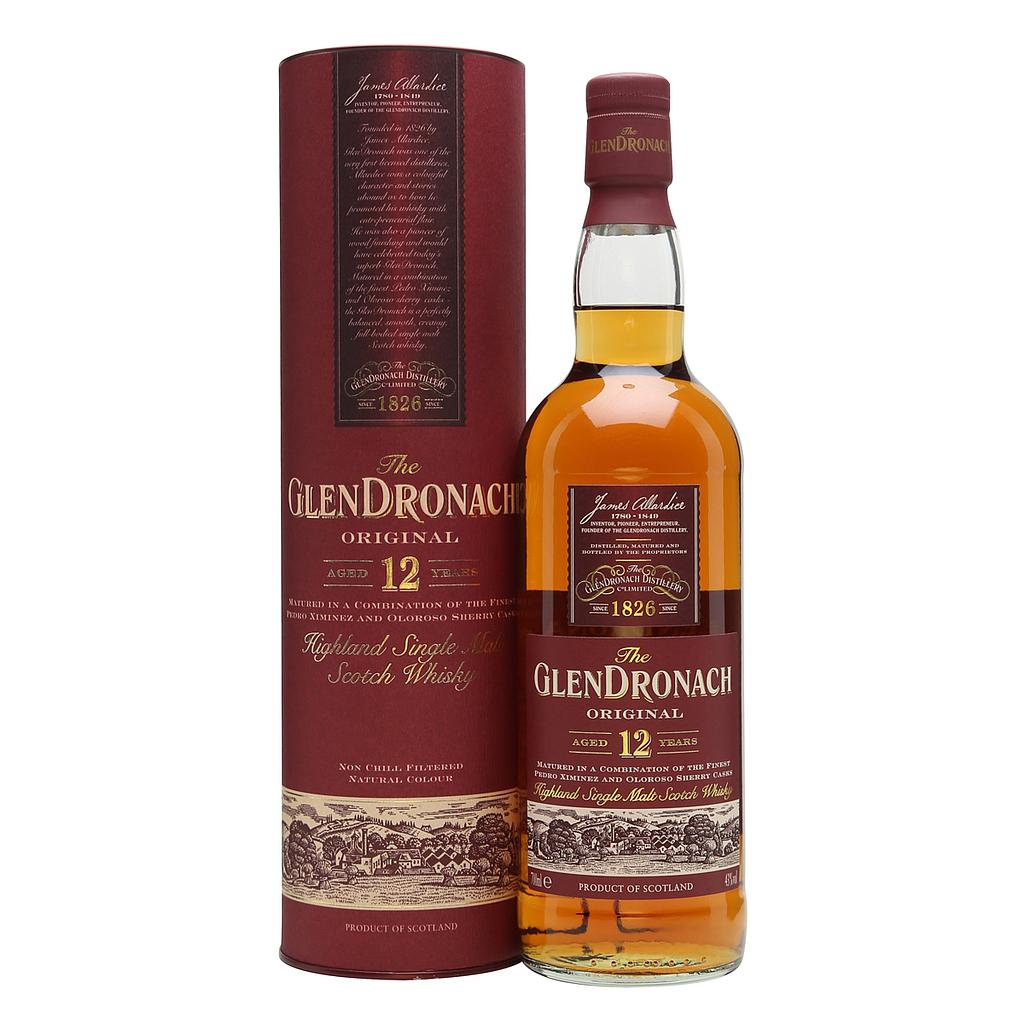 Whisky GLENDRONACH 12 Años 70cl