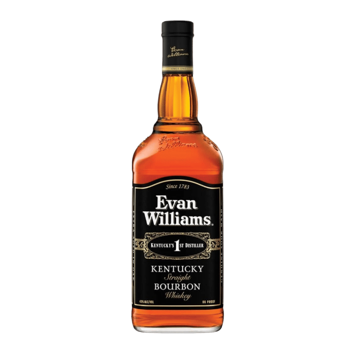 Whisky Bourbon EVAN WILLIAMS BLACK 70cl