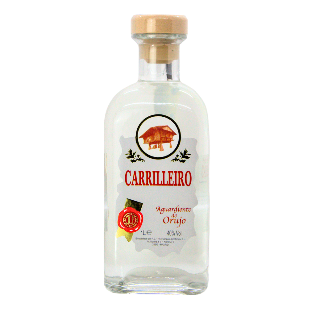 Aguardiente Orujo Blanco CARRILEIRO 1L Frasca