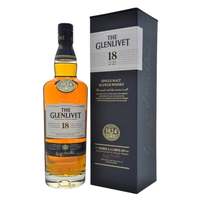 Whisky GLENLIVET ESPECIAL 18 AÑOS 70cl