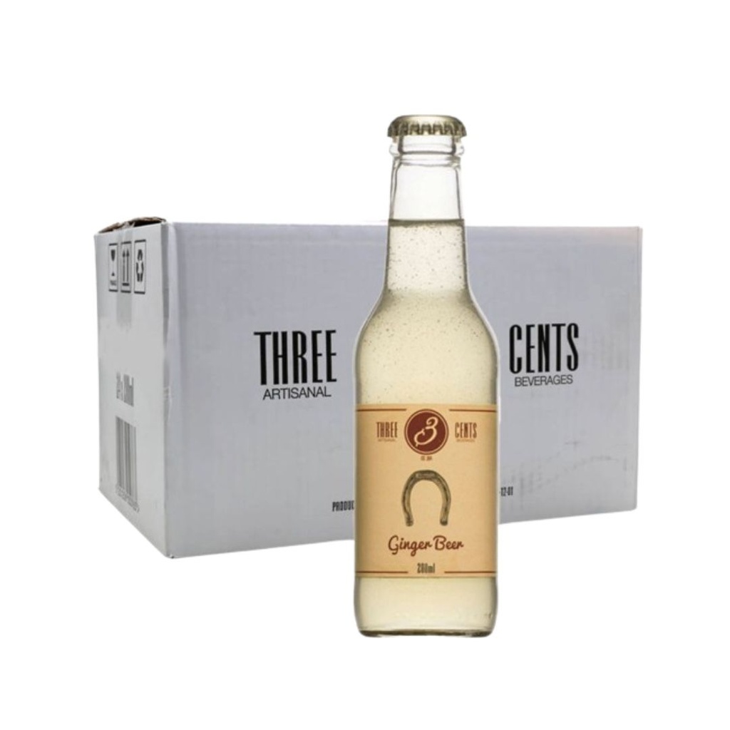 Refresco THREE CENTS Ginger Beer 20clx24
