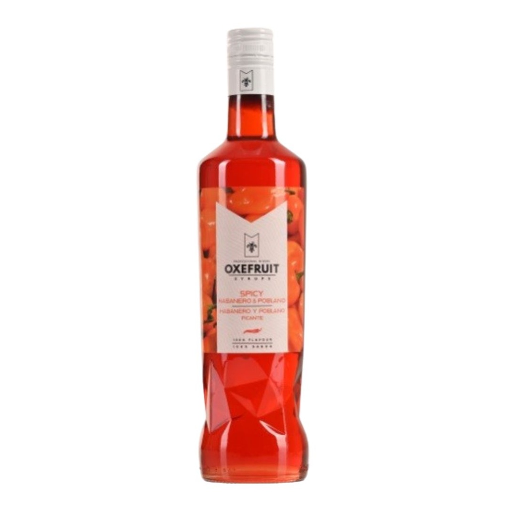 [B70SSH] Sirope OXEFRUIT Spicy Habanero y Poblano 0º 70cl