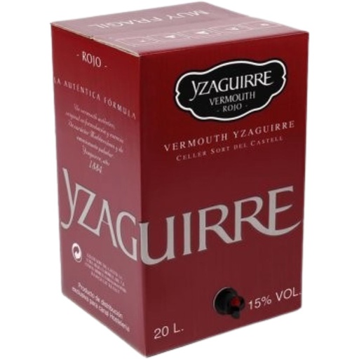 [0132500041] Vermouth YZAGUIRRE Clásico Rojo *Bag in Box Tirador 15º 20L