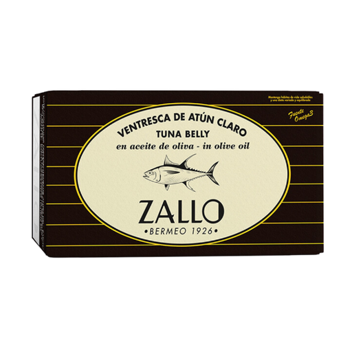 [VAC/AO OL120] Ventresca Atún Claro Aceite Oliva OL-120 CONSERVAS ZALLO