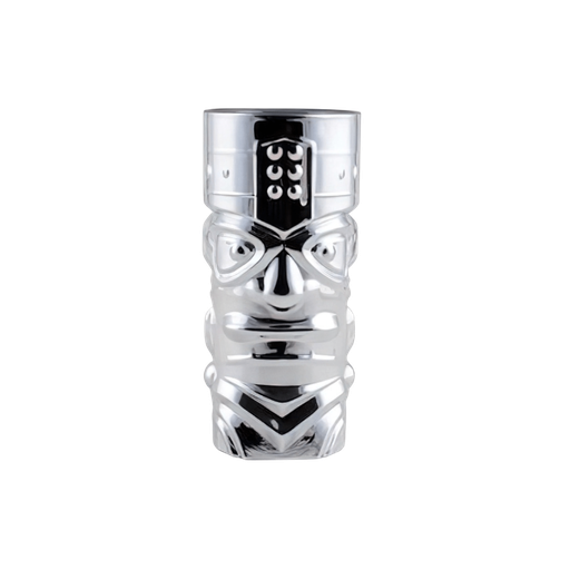 [GC450S] Vaso Tiki Glass Highball Silver 450ml Krittikali