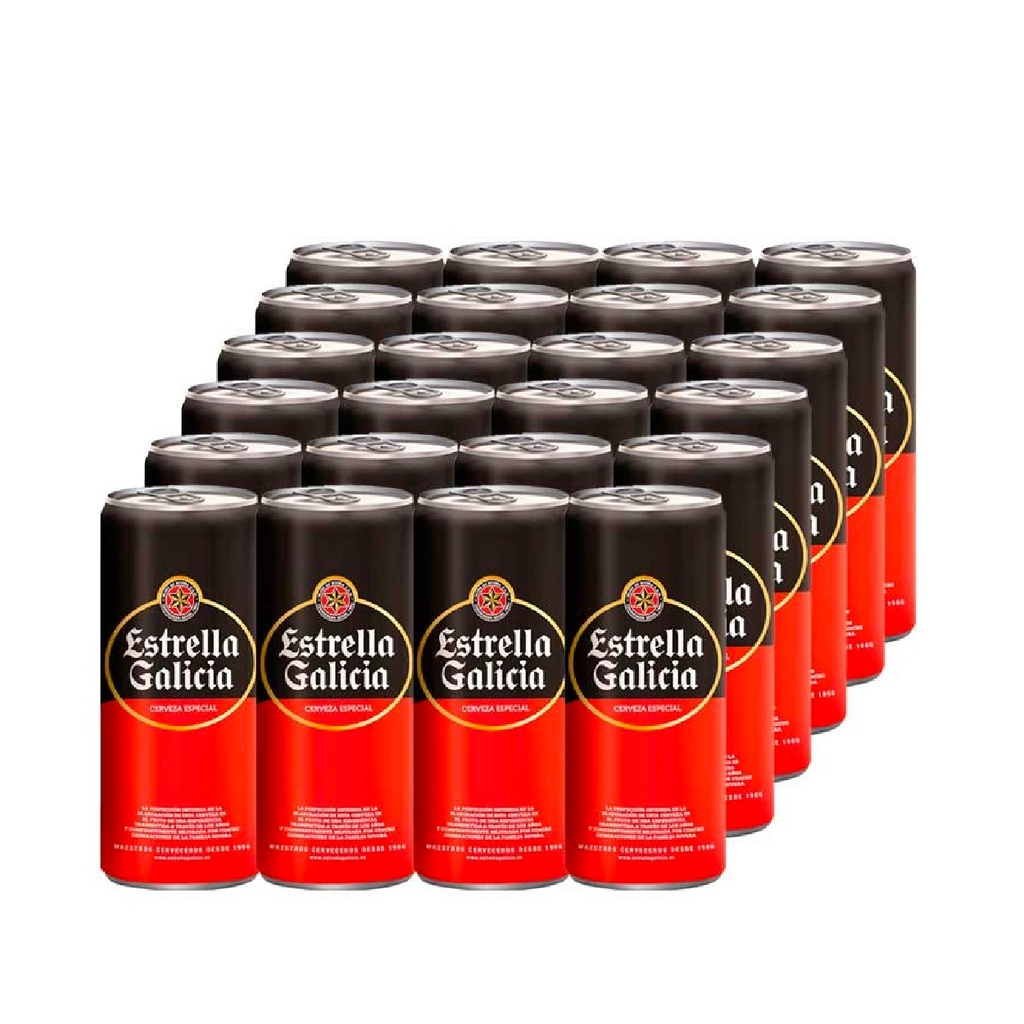 [700198] Cerveza ESTRELLA GALICIA - NR LATA 33cl 4x6