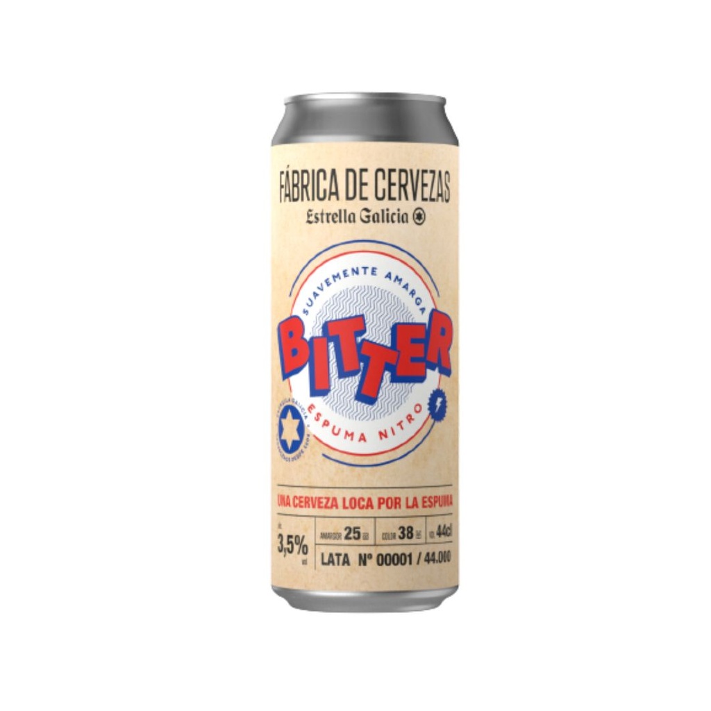 [705961] ESTRELLA GALICIA FDC BITTER - NR LATA 44cl 4x4