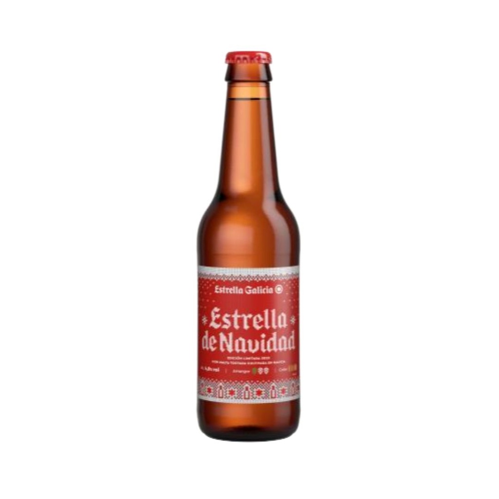 [700539] Cerveza ESTRELLA GALICIA - NAVIDAD 2023 RET 33cl x 24
